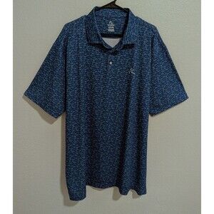 Rhoback Short Sleeve Performance Polo Men's Size 3XL Hammerhead Shark Blue Shirt